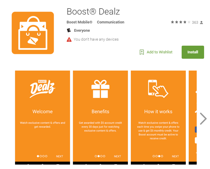 Boost Mobile View an ad, lower your cellphone bill